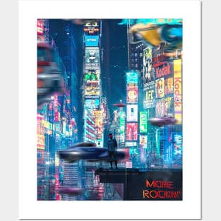 Scifi city Posters and Art